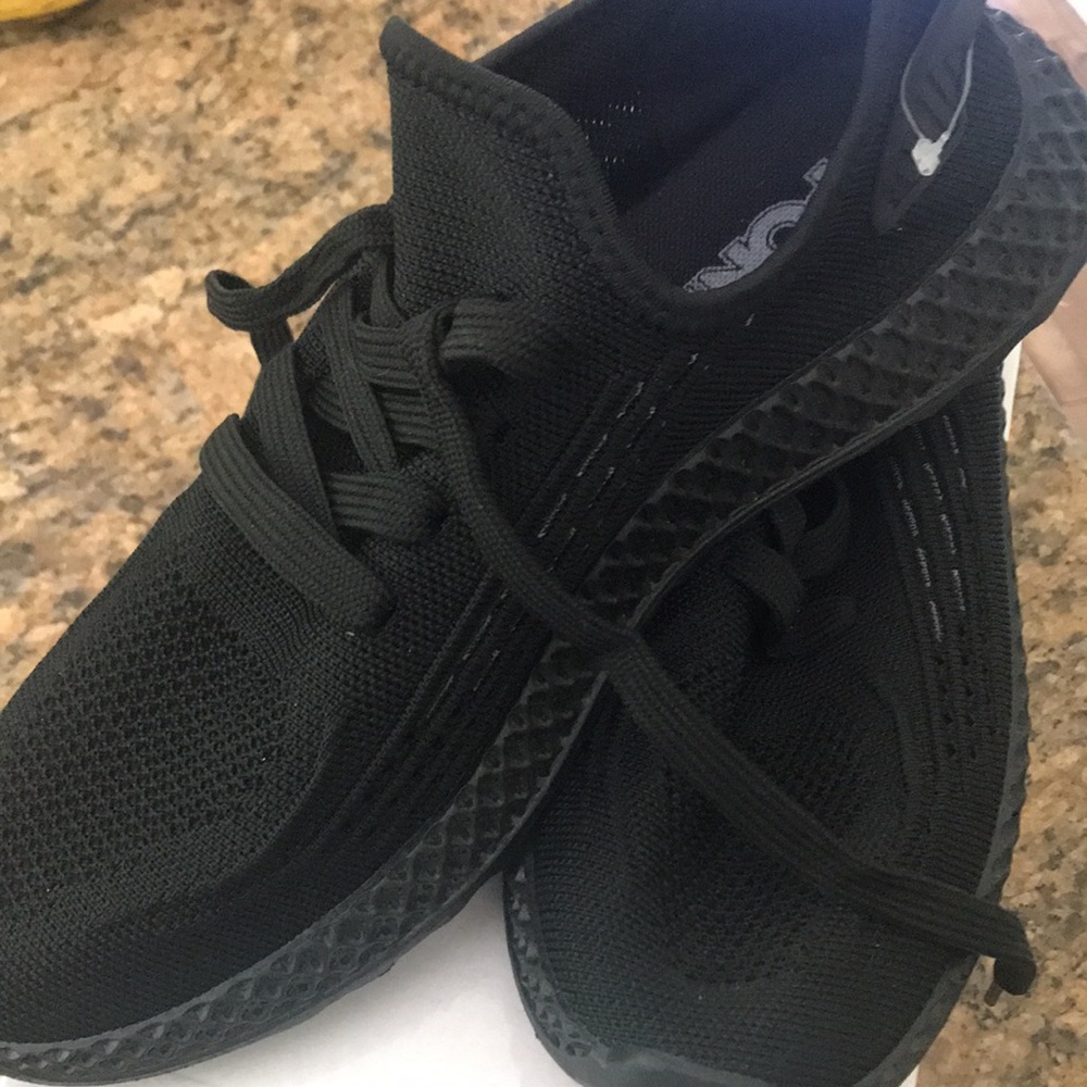 Pony Pro Product of New York Black Knit Sneakers New  10